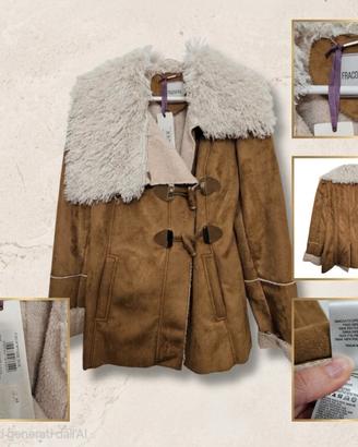 Cappotto in ecopelliccia e camoscio  Fracomina 