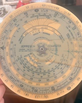 Computer di volo Jeppesen CR-3 con custodia