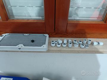 radiatore 240 mm e  raccordi corsaire