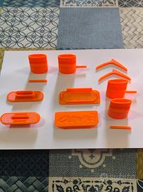 Accessori 3D per Citroen Ami - 10 pezzi Arancione