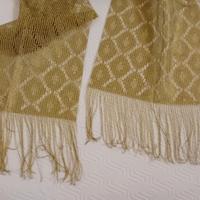 Foulard stupendo oro/bronzato 150 x 30 elegante