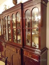 Vetrina, bacheca in legno massello artigianale