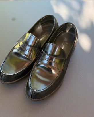 Mocassini Penny Loafer in Pelle Nera