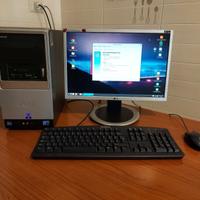 PC desktop E8400 + Monitor 19 wide + accessori