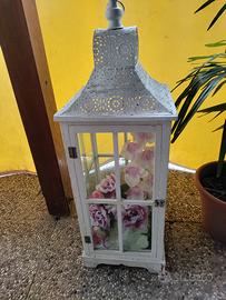 Lanterna Decorata con interno floreale