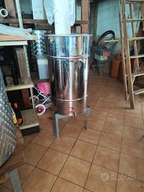 per olio e vino: botte inox da 150 l