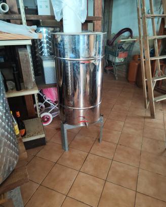per olio e vino: botte inox da 150 l
