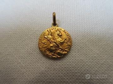 Medaglia SAN GIORGIO in oro 18 kt.