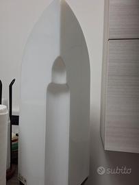 lampada murano da tavolo Tiki in vetro opalino bia