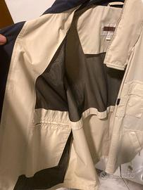 Giacca a vento bianco sporco