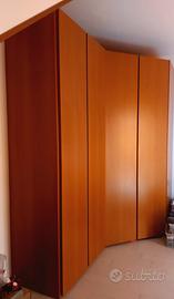 Armadio angolare modulare