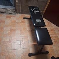 panca reclinabile + pesi+manubri 