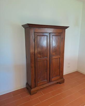 Elegante armadio antico fine '800 noce massello