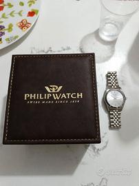 orologio Philips Watch swiss  made argento ghiera 