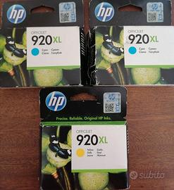 Cartucce HP 920 XL originali (ciano e giallo)