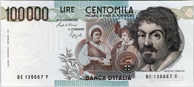 100.000 lie Caravaggio 1 tipo