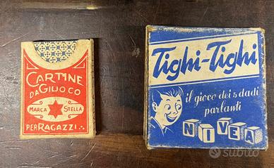 Minigiochi pubblic. mazzi carte dadi Nivea, Stella