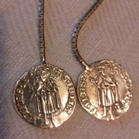 2 medaglie argento 925 San Benedetto. 