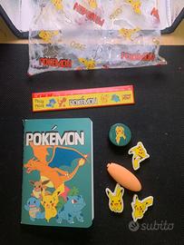Set scuola astuccio trasparente vintage pokemon