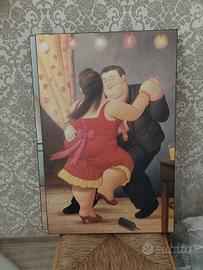 riproduzione su legno dipinto Fernando Botero 