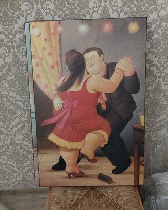 riproduzione su legno dipinto Fernando Botero 