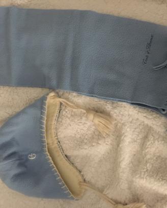 Set neve cappello e sciarpa. Per bambino