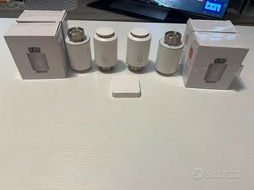 Kit 4 valvole termostatiche smart Tuya + Gateway