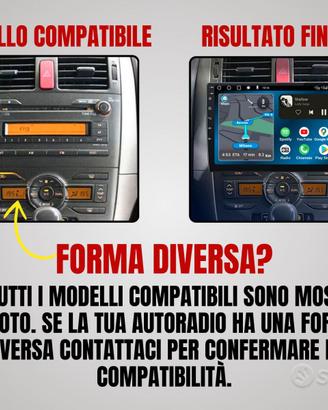 Toyota Auris KIT COMPLETO Autoradio android stereo