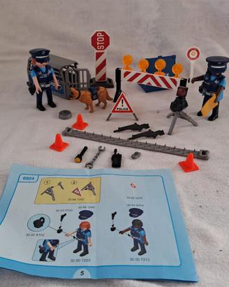 Playmobil 6924 polizia posto di controllo stradale