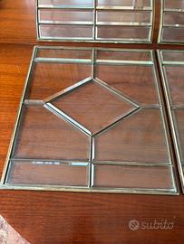 4 pannelli vetrate decorative