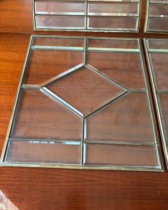 4 pannelli vetrate decorative