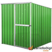 Box da giardino lamiera 175x185cm verde chiaro