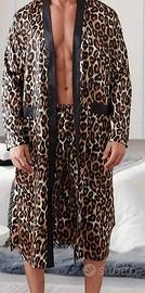 VESTAGLIA UOMO LEOPARDATA