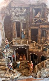 Presepe napoletano artigianale alto 70 cm
