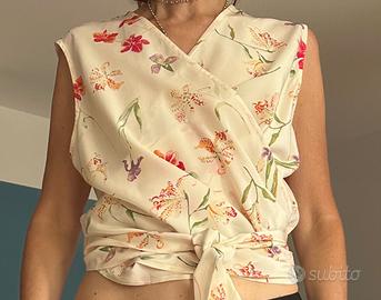 Blusa in seta Valentino