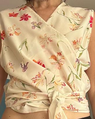 Blusa in seta Valentino