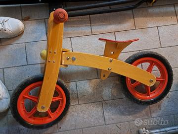 bici senza pedali legno balance bike