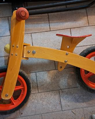 bici senza pedali legno balance bike