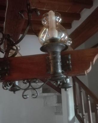 lampadario rustico