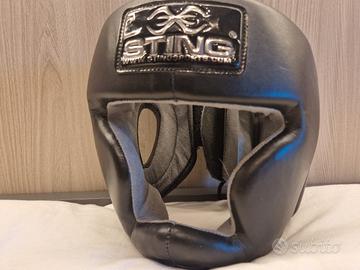 Casco STING pelle nera TAGLIA M
