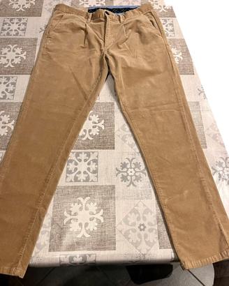 Pantaloni uomo Sun68 beige velluto