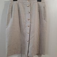 Gonna vintage lana tubino made Italy 44