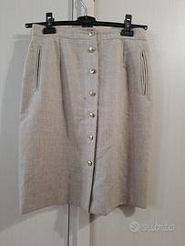 Gonna vintage lana tubino made Italy 44