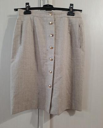 Gonna vintage lana tubino made Italy 44