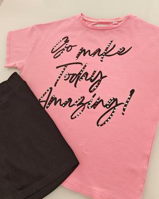 T-SHIRT + PANTALONCINO ANNI 9/10