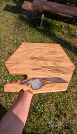 Tagliere in Legno di Rovere e Resina