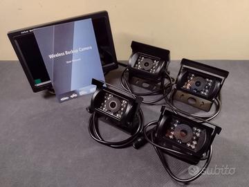 MONITOR BSD 4 CANALI + TELECAMERE 1080P WIFI