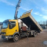 Daff 45-220 ribaltabile trilaterale e gru 