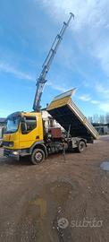 Daff 45-220 ribaltabile trilaterale e gru 