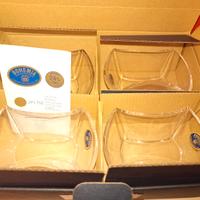 Set di ciotole in cristallo di Bohemia 